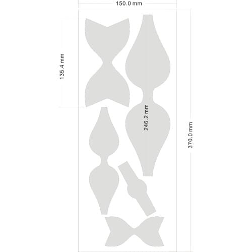 Big bow die 150*330mm U-BOW0010