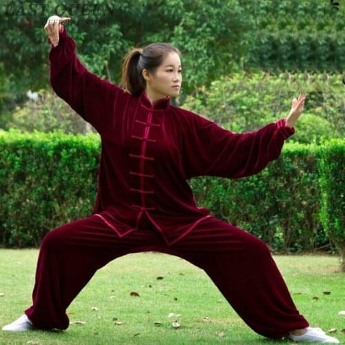 Tai chi clothing uniform women costume Tai chi clothes female Chinese style white pants suit winter autumn FF718