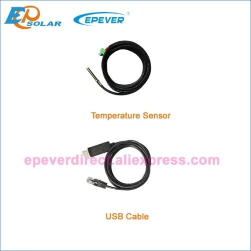 USb cable and temperature sensor EPEVER EPsolar charger controller application