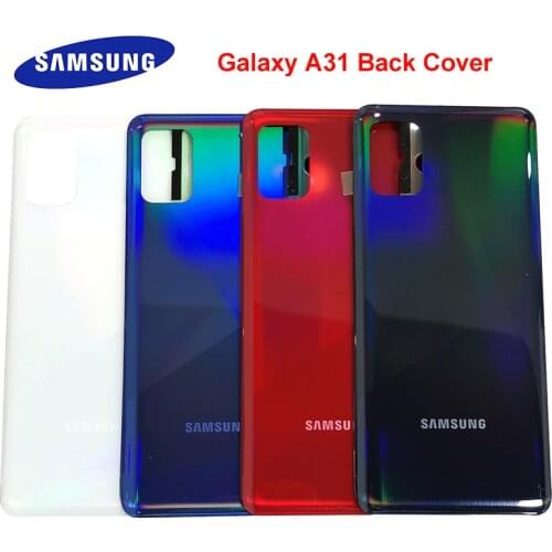 Samsung Galaxy A31 2020 Back Battery Cover Housing Cover for galaxy A31 A31F Case Door Rear Case Replacement + Adhesive Sticker