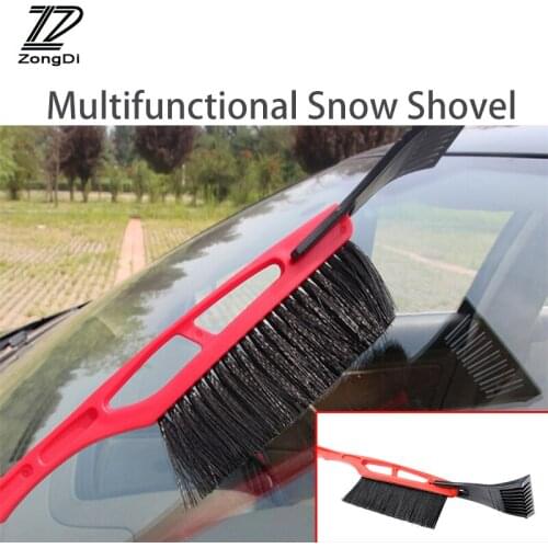 ZD 1X Car Multifunctional Snow shovel Long handle De-icing brush For VW polo passat Ford focus ranger Nissan qashqai accessories
