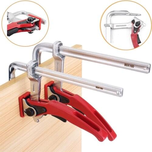 1PC/2PCS F Clamp Quick Guide Rail Clamp Carpenter F Clamp Quick Clamping For MFT Guide Rail System DIY Hand Tool Woodworking