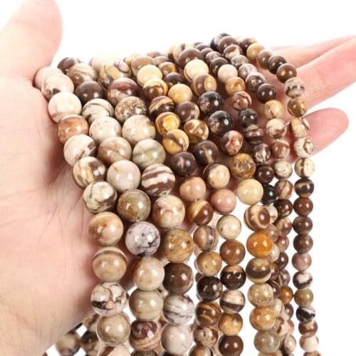 15"Strand Fashion Jewelry Smooth Natural Stone Beads Australian Agates Round Loose Beads For Jewelry Making Bracelet Neck 4-12mm