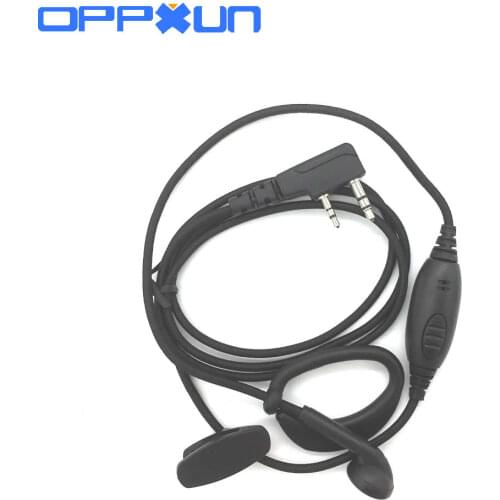 2 Pin Mic PTT Headset for KENWOOD BAOFENG BF-888S UV-5R Retevis H777 TYT Ham Radio Walkie Talkie