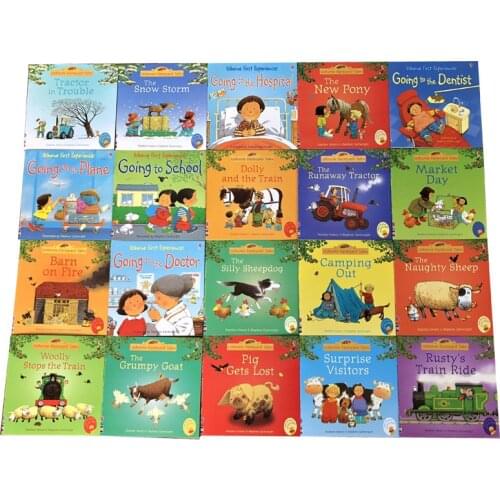 20Books/Set 15x15cm Picture Books Children Baby famous Story English Child Book Farmyard Tales Arabic Story Eary education