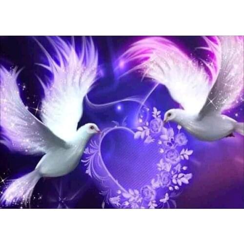 5d diamond painting full square animals pigeon cross stitch diy mosaic painting rhinestones daimond painting volledig