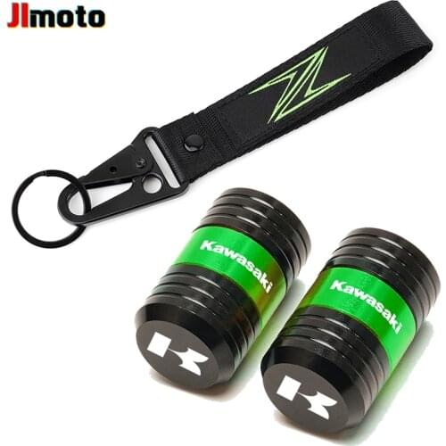For KAWASAKI Z400 Z900 Z800 Z750 Z1000 Z650 Z300 ZX10R ZX6R Motorcycle Accessorie Tire Valve Air Cap&Embroidery Keychain Keyring
