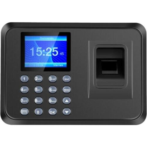 Biometric Fingerprint Attendance Machine LCD Display USB Fingerprint Attendance System Time Clock Employee Checking-In Recorder