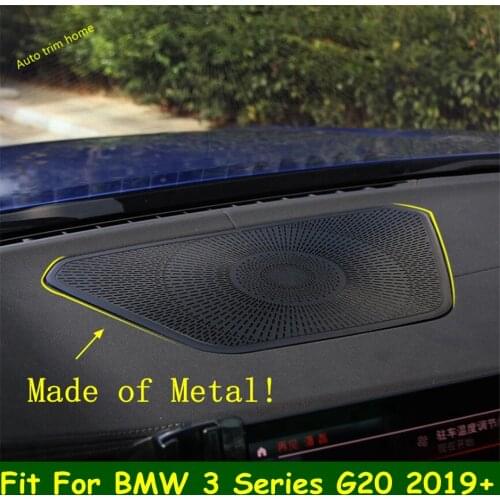 Center Stereo Speaker Audio Sound Loudspeaker Cover Trim Fit For BMW 3 Series G20 2019 2020 2021 Auto Accessories / Metal