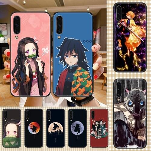 Anime Demon Slayer Phone case For Samsung Galaxy A 3 5 7 8 10 20 21 30 40 50 51 70 71 E S 2016 2018 4G black fashion back tpu