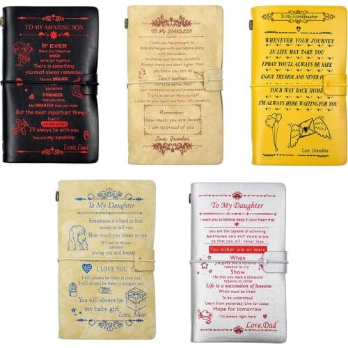 DIY Travel Planner Notebook A6 Journal Organizer Diary Note Book Faux Leather Agenda 2020 2021 Creative Custom Gift Kraft Paper