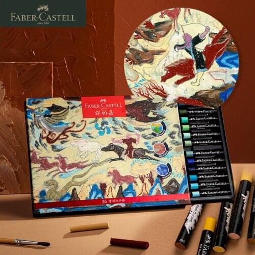 FABER CASTELL Professional Heavy Color Oil Pastel 36 Colors Morandi&Dunhuang Color Series Soft Oil Pastel/Crayon Graffiti Pastel