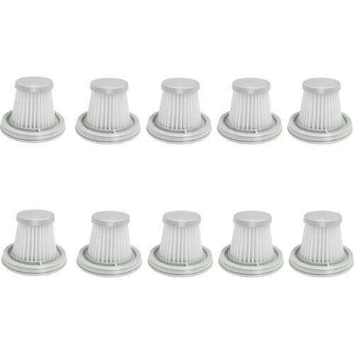 10PCS HEPA Filter For XIAOMI MIJIA Handy Vacuum Cleaner Home Car Mini Wireless Washable Filter Spare Parts Accessories