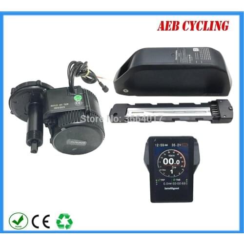 EU US RU free tax 8fun Bafang BBS02B mid drive 48V 750W e-bike motor kits with 52V 48V 20Ah 21Ah Li-ion down tube ebike battery