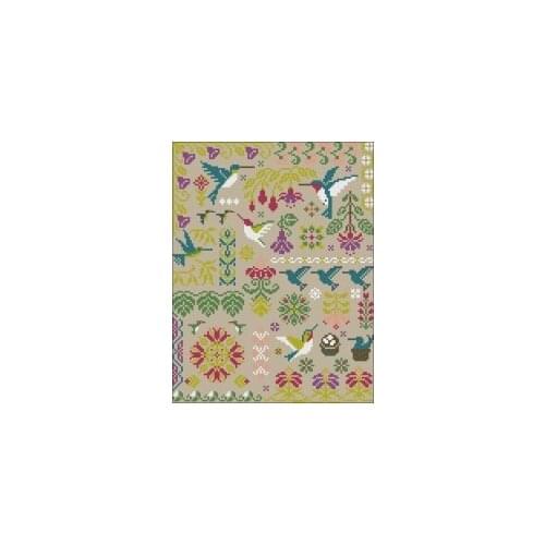 Embroidery Cross Stitch Kit Patterns 11CT 14CT Needlework DIY DMC Counted Cross Stitch Kits hummingbird geometry