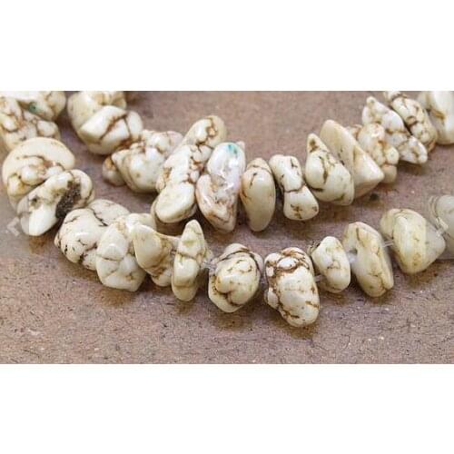 Excelent Turquoises Jewellery,Nugget Turquoises White Loose Beads,15inches One Full Strand 7-10mm