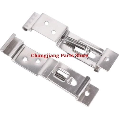 Hot sale 2pcs Car License Plate Spring Loaded Stainless Steel Bracket cars Frame Holder Trailer Number Plate Clips