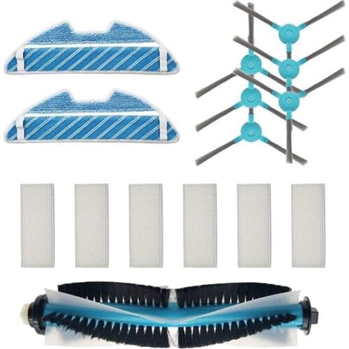 Dust Hepa Filter Side Brush Mop Pad Roller Brush for Cecotec Conga 1390 Conga 1290 Robotic Vacuum Cleaner Spare Parts