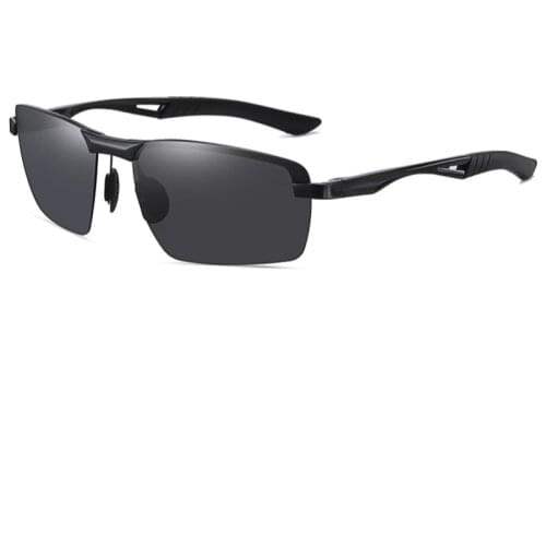 New Mens Sunglasses Aluminum Magnesium Leg Half Frame Polarized Sunglasses Fishing Glasses Driver Driving Sunglasses