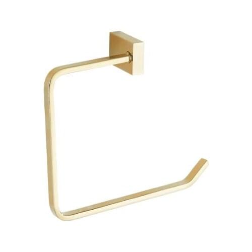 Modern Pure Golden Towel Rings Towel Holder Brass material Wall-Mounted Towel Rack Bathroom Accessories Home Decoration