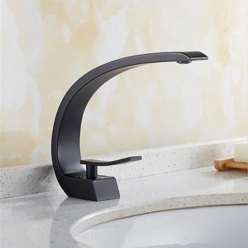 Basin Faucets Modern Bathroom Mixer Tap Brass Washbasin Faucet Single Handle Single Hole Elegant Crane For Bathroom With 2 Hoses