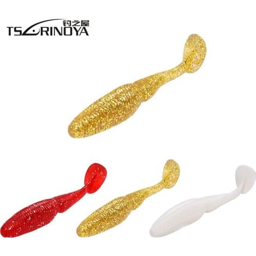 TSURINOYA 6pcs Fishing Lure 100mm/10g Soft Baits Smell Silicone Artificial Swimbait Para Pesca Wobbler Grub Bass Leurre Peche