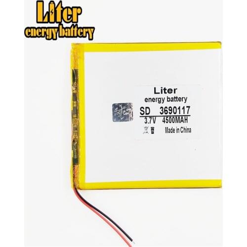 Ultra-thin hih-capacity lithium-ion polymer battery 3.7 V 3690117 4500mah tablet W28