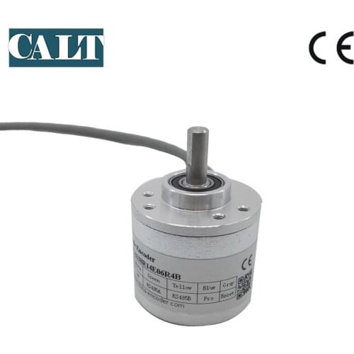 High resolution 16384 14 bit RS485 Modbus RTU SSI single turn 6mm shaft absolute rotary encoder 360 Angle position measurement