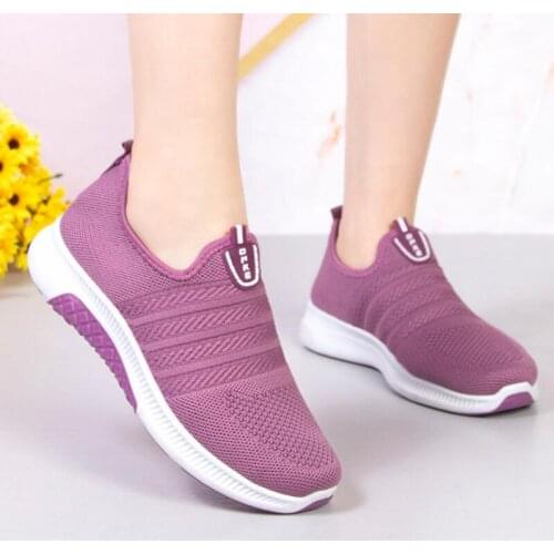 2021 New Fashion Sneakers Women Casual Shoes Breathable Mesh Trainers Women Vulcanize Shoes Flats Non Slip Loafers Shoes