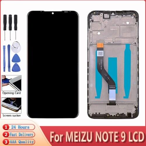 6.2" For MEIZU Note 9 LCD Screen Display With Touch Screen +Frame Digitizer Assembly Replacement For Meizu Note 9 LCD Free Tools
