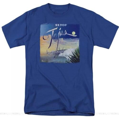ZZ Top Rock Band TEJAS Licensed Adult T-Shirt All Sizes Cotton Tee Shirt Summer O Neck Tops