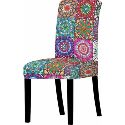 1/2/4Pcs Stretch Floral Print Chair Cover Home Dining Room Chair Covers Multifunction Spandex Elastic Universal Seat Protector