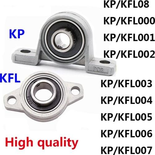 2PCS KP005+2PCS KFL005 Pillow Block Bearing 25mm High quality Bore Diameter Self Align Mounted Zinc Alloy machine Accessories