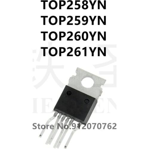 10PCS TOP258YN TOP259YN TOP260YN TOP261YN TO-220-6