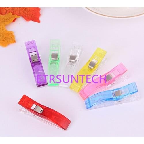 2000pcs/lot Large Wonder Clips for Fabric Quilting Craft Sewing Knitting Crochet DIY Patchwork Fixed Fabric Clamps 5.6x1.2x1.8cm