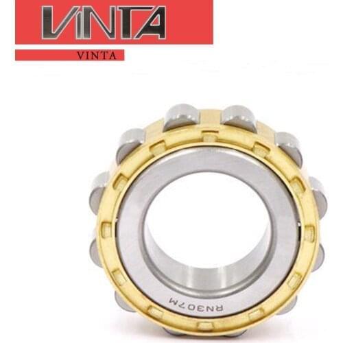 Free shipping 10pcs/lot RN 202 203 EM 204 EM Cylindrical Roller Bearing Iron Brass Retainer High Speed Motor Lathe Spindle Crane