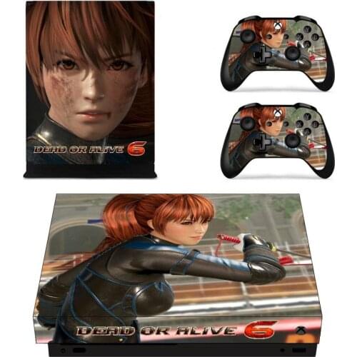 Dead or Alive 6 Full Game Cover Skin Console & Controller Decal Stickers for Xbox One X Console + Controller Skin Stickers Vinyl
