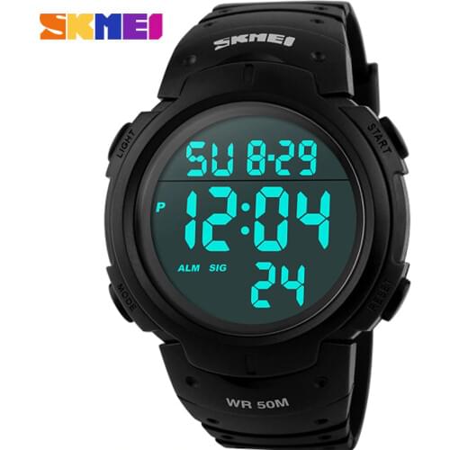 Skmei Luxury Brand Men Sports Watches Digital LED Military Watch Men Electronics Fashion Casual Wristwatches Dive 50m Clock Male