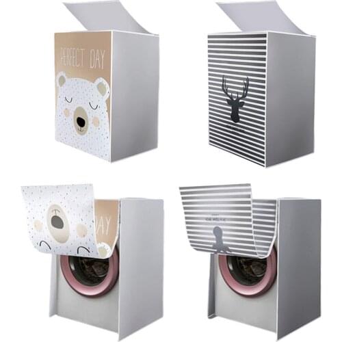 Top /Front Loading Washing Machine Cover for Drum Washing Machine Waterproof Case Dust Sunscreen Cover for Washing Machine