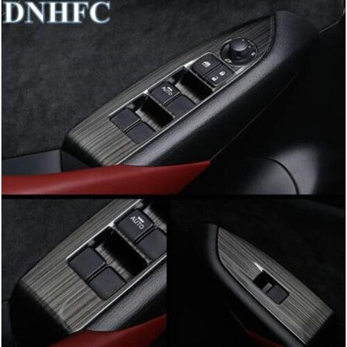 DNHFC car-styling Glass switch decoration panel For Mazda CX-3 CX3 Car Accessories 2016 2017 2018