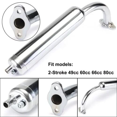 Exhaust Pipe Muffler for 48cc 66cc 70cc 80cc Motorised Motorized Bicycle Bike Engine