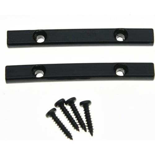 KAISH 2x Black 44.5mm Electric Guitar String Retainer Bar for Electric Guitar