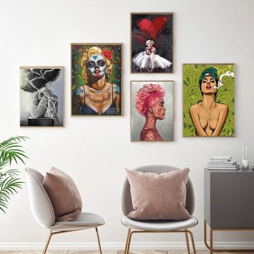 Painting No Frame African Wall Art Single Paintings For Living Room Wall Canvas Modern house High-quality and Prints
