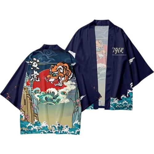 2020 Harajuku Japanese Fashion Kimono Men Black Cardigan Shirt Haori Obi Asian Clothes Samurai Male