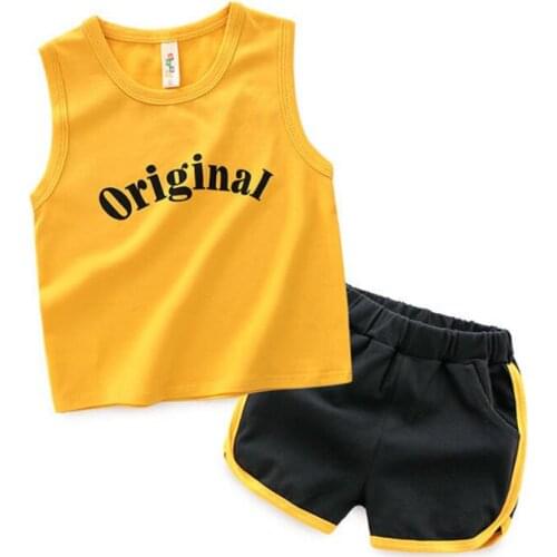 New 2018 baby boy clothes,summer,children boy girl sport clothing set,boy sport suit,kids T-shirt+shorts 2pcs set for 12M-6T