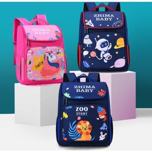 New Kawaii Lion Zoo Baby Girl Boy Children School Book Bags Bagpack Schoolbags Kids Teenagers Student Backpacks