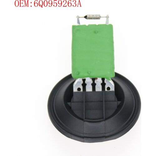 NEW A/C Radiator Fan Control Heater Blower Motor Resistor for VW Polo Voyage for Audi A1 A2 for Seat Ibiza 6RD959263 6Q0959263A