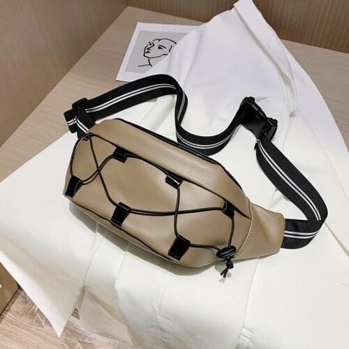 2021Fashion Womens Waist Bag Chest Bag PU Leather Waterproof Fanny Pack Messenger Shoulder Banana Bags Multifunction Waist Pack