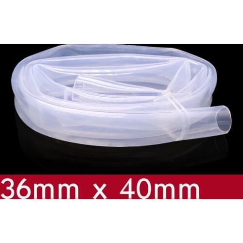 Transparent Flexible Silicone Tube ID 36mm x 40mm OD Food Grade Non-toxic Drink Water Rubber Hose Milk Beer Soft Pipe Connect