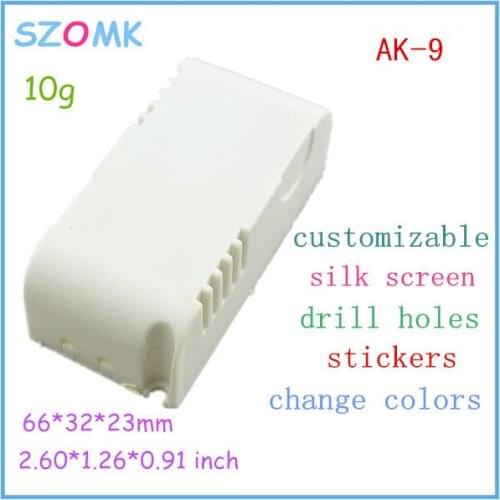Szomk abs distribution box switch box (20 pcs) 66*32*23mm project case electronics enclosure box szomk plastic box
